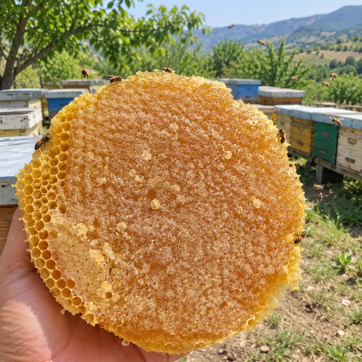 تصویر عسل شان خودبافت 